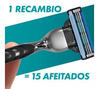 Gillette Mach3 Recambio Para Maquinillas De Afeitar Para Hombre De 3 Hojas - 4 / 8 / 12 Recambios Para Máquina de Afeitar Guillete Match 3