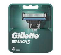 Gillette Mach3 Recambio Para Máquinillas De Afeitar Para Hombre De 3 Hojas, 4 Recambios Para Máquina De Afeitar, Hojas Más Resistentes Que El Acero, cuchillas de afeitar