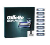 Gillette Mach3 Recharges De Lames De Rasoir Pour Homme, À 3 Lames, 8 Recargas De Lames, Lames Plus Résistantes L'Que Acier