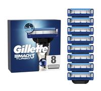 Gillette Mach3 Turbo Cuchillas de Afeitar Hombre, Paquete de 8 Cuchillas de Recambio (el embalaje puede variar)