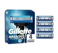 Gillette Mach3 Turbo - Cuchillas de afeitar para hombre, 4 unidades