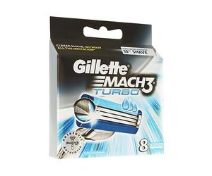 Gillette Mach3 Turbo cuchillas de recambio 8 uds para hombre