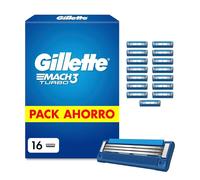 Gillette Mach3 Turbo Cuchillas de Recambio Para Maquinillas de Afeitar Para Hombre el embalaje puede