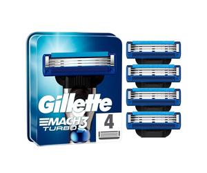 Gillette Mach3 Turbo Cuchillas de Recambio Para Maquinillas de Afeitar Para Hombre el embalaje puede
