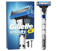Gillette Mach3 Turbo Maquinilla de Afeitar Hombre con Mango con Movimiento 3D (el embalaje puede variar)