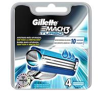 Gillette Mach3 Turbo - Recambio de Maquinilla de Afeitar para Hombre 4 Recambios