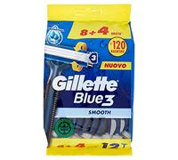 Gillette Maquinilla de afeitar para hombre desechable, maquinilla de afeitar de 3 cuchillas con cabezal oscilante de 40° y tira lubricante Lubrastrip con tecnología Comfortgel
