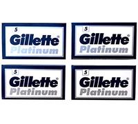 Gillette Platinum - Cuchillas de afeitar de doble filo (20 unidades)