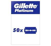 Gillette Platinum Hojas De Afeitar De Doble Filo Para Hombre, 50 Recambios, cuchillas de afeitar