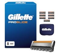 Gillette Proglide Cuchillas de Afeitar Hombre, Pack de 8 | Recambios para Maquinillas de Afeitar Gillette Proglide y Fusion5, con 5 Hojas, Doble Lubricación Y Recortadora de Precisión