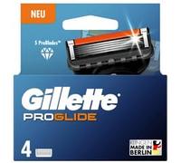 Gillette Proglide hojas, 4 cuchillas de repuesto originales, cuchillas de afeitar para hombre, 2 tiras deslizantes delante y detrás de las cuchillas y tiras deslizantes EverGlide para una precisión y