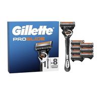 Gillette Proglide Maquinilla de Afeitar Hombre con Recambios, 1 Mango con Tecnología Flexball Y 8 Cuchillas de Afeitar con Doble Lubricación Y Recortadora de Precisión