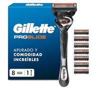 Gillette Proglide Maquinilla de Afeitar para Hombre con 8 Recambios | 1 Mango con Tecnología Flexball Y 8 Cuchillas de Afeitar con Doble Lubricación Y Recortadora de Precisión
