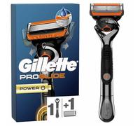 Gillette Proglide Power 1 Maquinilla De Afeitar, 2 Recambios, Con Doble Lubricación Antes Y Después De Las Hojas, Nueva Banda Lubricante EverGlide Para Un Afeitado Increíblemente Apurado Y Suave