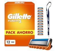 Gillette Recambios Maquinilla Afeitar Fusion5 Proglide, 12 Recambios