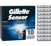 Gillette Sensor Excel Recambio De Máquinilla De Afeitar 10 Recambios, cuchillas de afeitar