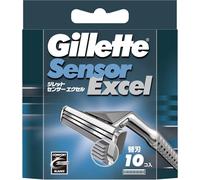 Gillette Sensor Excel Cuchillas de Repuesto Recambios 10 Cartuchos Doble Hoja...