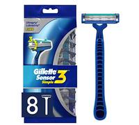 Gillette Sensor3 Cuchillas de afeitar desechables para hombre, 8 unidades, para hombre