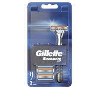 Gillette Sensor3 Maquinilla de Afeitar Para Hombre 3 Recambios