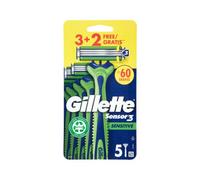 Gillette Sensor3 Sensitive Cuchilla Afeitar Desechable 5uds