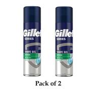 Gillette Serie Calmante Sensible Gel de Afeitar Con Aloe Vera 200ML (Pack De 2)