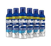 Gillette Series Espuma de Afeitar Suavizante para Hombre, Pack de 6x250ml