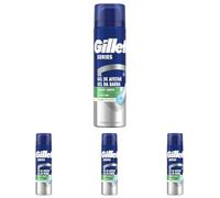 Gillette Series Gel De Afeitar Calmante Con Aloe Vera, Para Maquinilla De Afeitar Para Hombre 200ml (Paquete de 4)