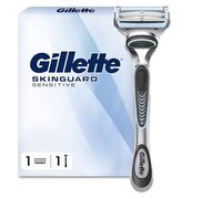 Gillette SkinGuard Sensitive, 1 cartucho, plateado - mango reutilizable, cabeza de 2 hojas, 2 bandas lubricantes, protege la piel propensa a botones e irritaciones