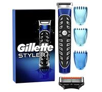 Gillette Styler 4in1 Recortadora Barba Hombe, Perfiladora de Precisión para el Cuerpo + 1 Recambio ProGlide + 3 Cabezales (el embalaje puede variar)