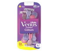 Gillette Venus 3 maquinillas de afeitar desechables para mujer con 3 cuchillas y tira de humedad, paquete de 4 maquinillas de afeitar