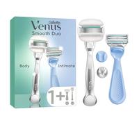 Gillette Venus Body + Intimate Pack de 2 Maquinillas de Afeitar Mujer para Cuerpo Y Zona Íntima, Mangos + 2 Recambios, Depilación del Vello Púbico sin Irritación
