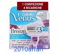 Gillette Venus Breeze 3 Cuchillas Para Mujer - 4 Recargas