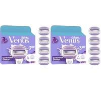 Gillette Venus Comfortglide Breeze Cuchillas de Afeitar, Pack de 4 Recambios para Maquinillas de Depilación Mujer, con 3 Hojas Y Banda Lubricante (Paquete de 2)