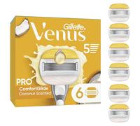 Gillette Venus ComfortGlide - Cuchillas de afeitar de coco con Olay para mujer, paquete de 6 recambios de cuchillas de afeitar con un toque de humedad Olay