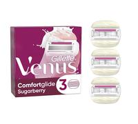 Gillette Venus Comfortglide Sugarberry Con Olay Recambio Para Maquinilla Para Mujer, Pack De 3, 5 Hojas Para Una Depilación Suave, Apurada Y Duradera