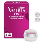 Gillette Venus Comfortglide Sugarberry Con Olay Recambio Para Maquinilla Para Mujer, Pack De 3, 5 Hojas Para Una Depilación Suave, Apurada Y Duradera