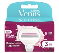 Gillette Venus Comfortglide Sugarberry - Recargas de cuchillas X3 para mujer, 5 hojas