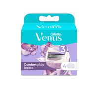 Gillette Venus Confort Glide Brisa Hojas de Cuchilla - Mujer Afeitado - Pack 4