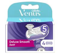 Gillette Venus Cuchillas de afeitar extra Smooth Swirl para mujer, 4 cuchillas de repuesto