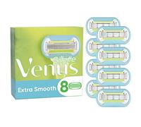 Gillette Venus Cuchillas de afeitar extra suaves para mujer, paquete de 8 recambios de cuchillas de afeitar, Lubrastrip con un toque de aceites de aguacate