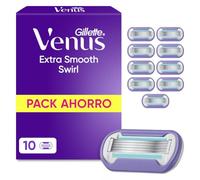 Gillette Venus Deluxe Smooth Swirl Cuchillas de Afeitar Mujer, Pack de 10