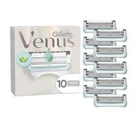 Venus Gillette Satin Care Depilación Para Mujer Para Ingles Y Zona Íntima, Pack de 10 Recambios, Cuchillas Con Barra Hidratante Con Aloe Vera, Ayuda a Proteger La Piel Púbica De La Irritación
