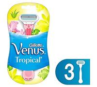 Gillette Venus Maquinillas de afeitar desechables tropicales, paquete de 3