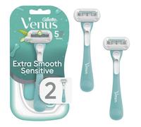Gillette Venus Maquinillas de afeitar desechables extra suaves y sensibles para mujeres con piel sensible, 2 unidades