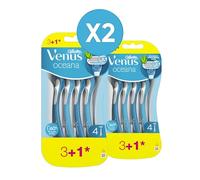 Gillette Venus Oceana Maquinillas Desechables Para Mujer - 4 Unidades, Estándar (Paquete de 2)