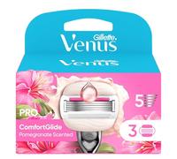 Gillette Venus Pro ComfortGlide Tropical - Cuchillas de afeitar para mujer (aroma a granada, 3 unidades)