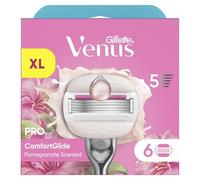 Gillette Venus Pro ComfortGlide Tropical - Cuchillas de afeitar para mujer con aroma a granada (6 unidades)
