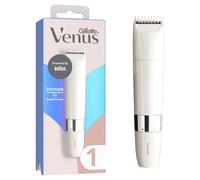 Gillette Venus Rasuradora Mujer Zona Íntima, Depiladora Para Vello Y Piel De La Zona Íntima Con Aletas Protectoras Para Una Depilación Suave, Recorta y Afeita El Vello Púbico En Seco y En Mojado