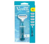 Gillette Venus Smooth, maquinilla de afeitar para mujer con 5 cartuchos, desechable para mujeres con 3 cuchillas