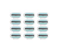 Gillette Venus Smooth Razor Blades Pack of 12, 3-Blade Women's Replacement Razor Blades with Protective Cushion, Blue